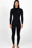 Women's Reactor 4/3 mm Back Zip Steamer Wetsuit - Black