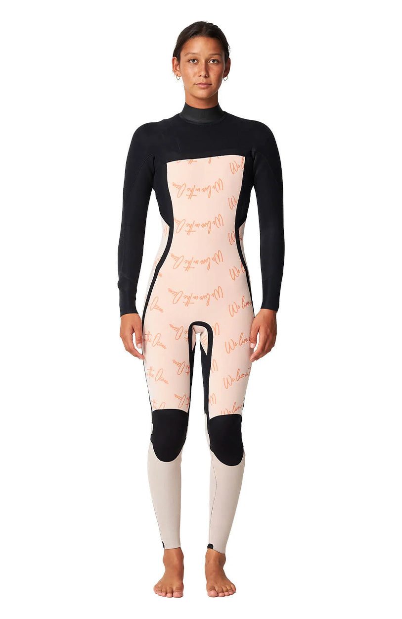 Women's Bahia 3/2mm Steamer Chest Zip Wetsuit