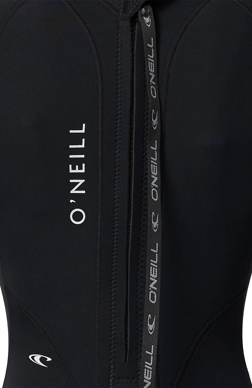 Women's Reactor 3/2mm Back Zip Steamer Wetsuit - Black